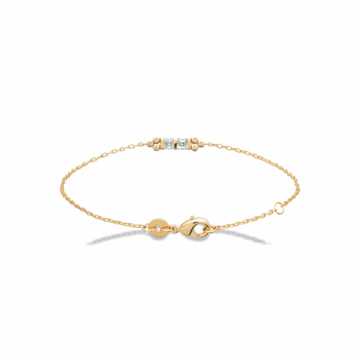 Burren Jewellery 18k gold plate lambia bracelet circle