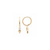 Burren Jewellery 18k gold plate lambia huggies earrings side 