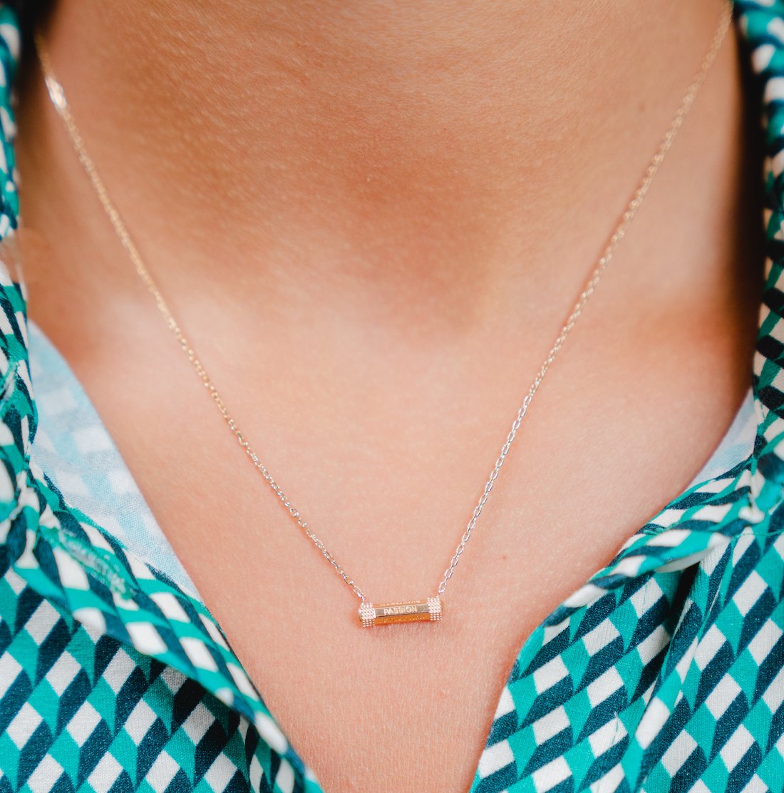 Burren Jewellery 18k gold plate language of love necklace full 