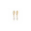 Burren Jewellery 18k gold plate love is a dangerous thing earrings
