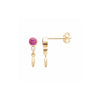 Burren Jewellery 18k gold plate love story earrings side