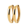 Burren Jewellery 18k gold plate my baby small huggie hoop everyday earrings