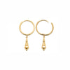 Burren Jewellery 18k gold plate my zealous love earrings side 