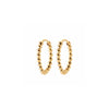 Burren Jewellery 18k gold plate one way out earrings