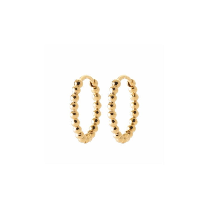 Burren Jewellery 18k gold plate one way out earrings