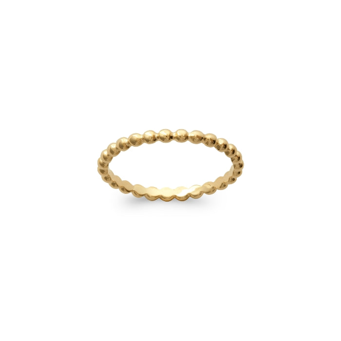 Burren Jewellery 18k gold plate one way out ring top