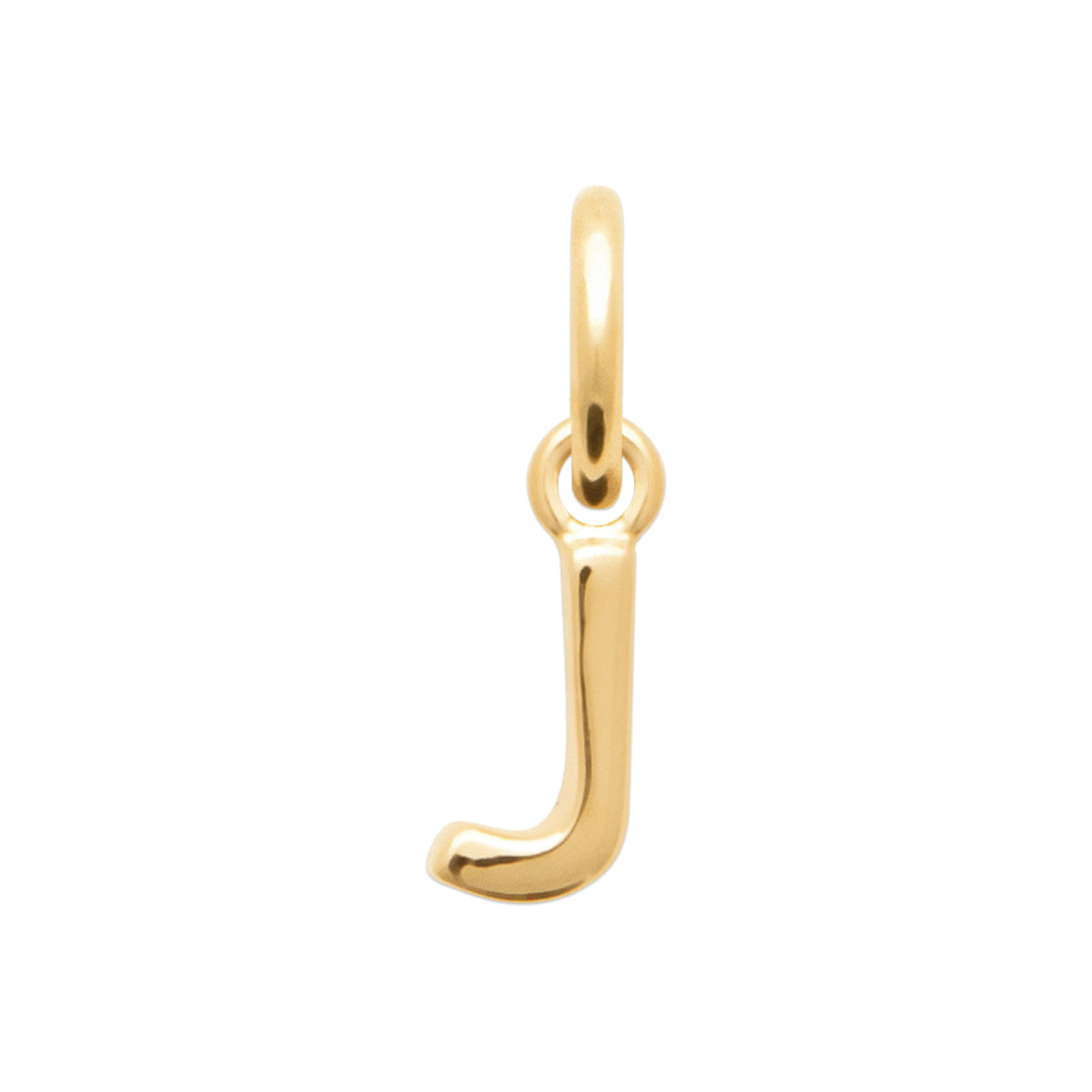 Burren Jewellery 18k gold plate only me J intial fashion pendant necklace