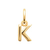 Burren Jewellery 18k gold plate only me k intial fashion pendant necklace