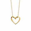 Burren Jewellery 18k gold plate open my heart necklace