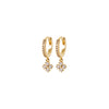 Burren Jewellery 18k gold plate petals earrings