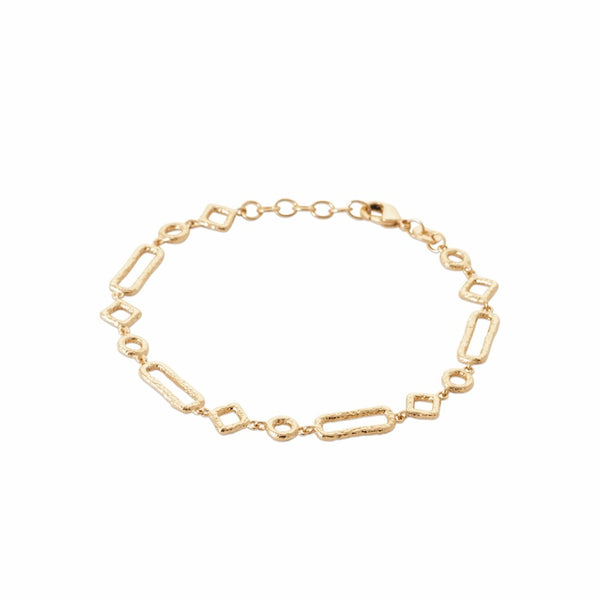 Burren Jewellery 18k gold plate phantom affection bracelet top