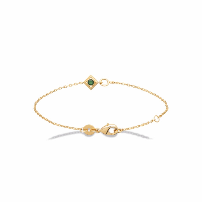 Burren Jewellery 18k gold plate polina bracelet circle 