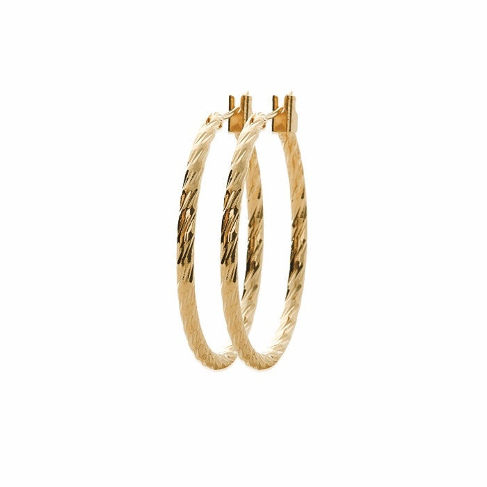 Burren Jewellery 18k gold plate ruben earrings