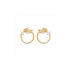 Burren Jewellery 18k gold plate simple life earrings