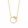 Burren Jewellery 18k gold plate simple life necklace