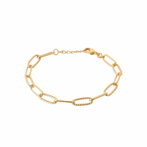 Burren Jewellery 18k gold plate street light bracelet circle