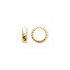 Burren Jewellery 18k gold plate stillness earrings side 