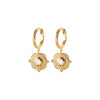 Burren Jewellery 18k gold plate the oasis earrings