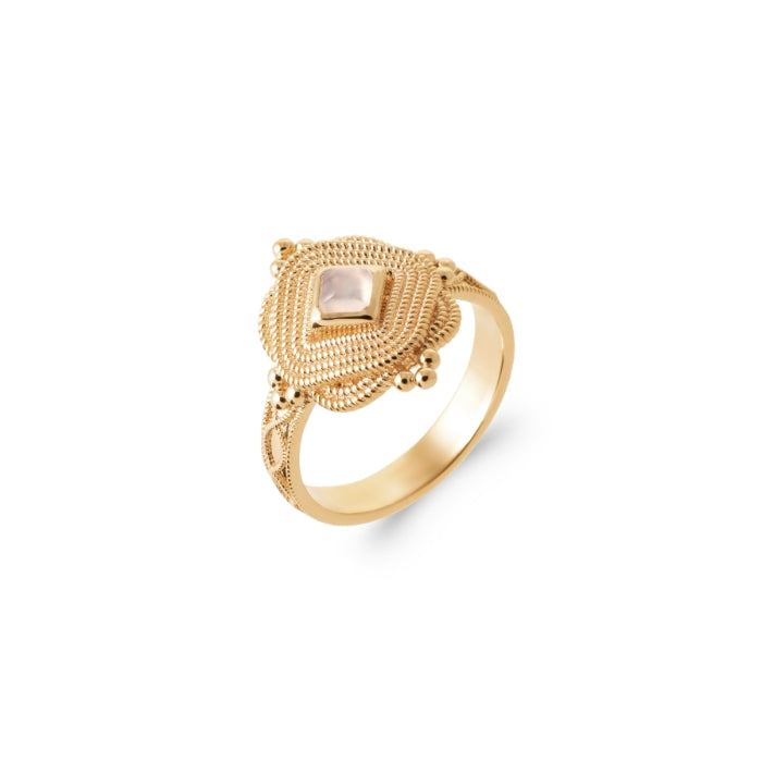 Burren Jewellery 18k gold plate the oasis ring
