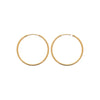 Burren Jewellery 18k gold plate thin classical Hoop earrings alt