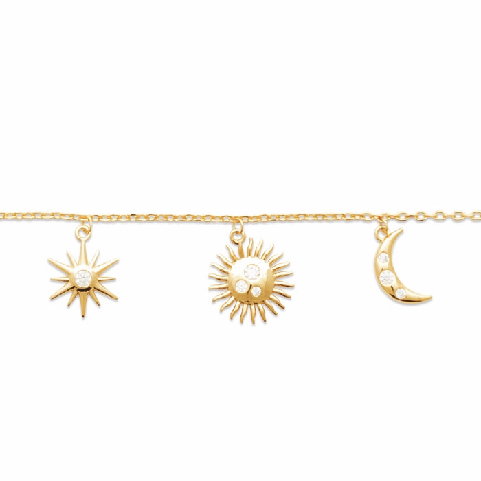Burren Jewellery 18k gold plate universal beauty bracelet