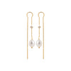 Burren Jewellery 18k gold plate way to help earrings