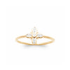 Burren Jewellery 18k gold plate what's left unsaid ring