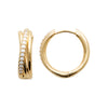 Burren Jewellery 18k gold plate wrapped in desire hoop earrings small alt