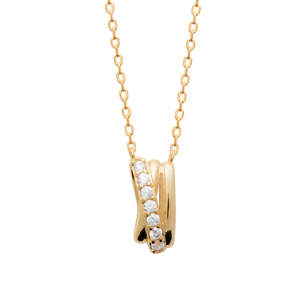 Burren Jewellery 18k gold plate wrapped in desire necklace 1