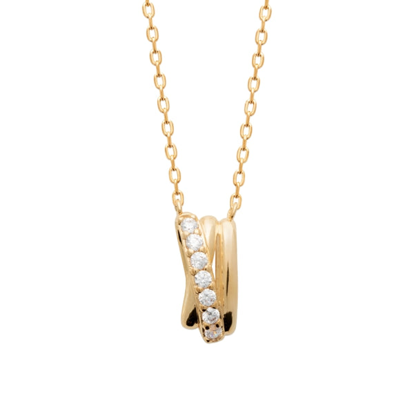 Burren Jewellery 18k gold plate wrapped in desire necklace