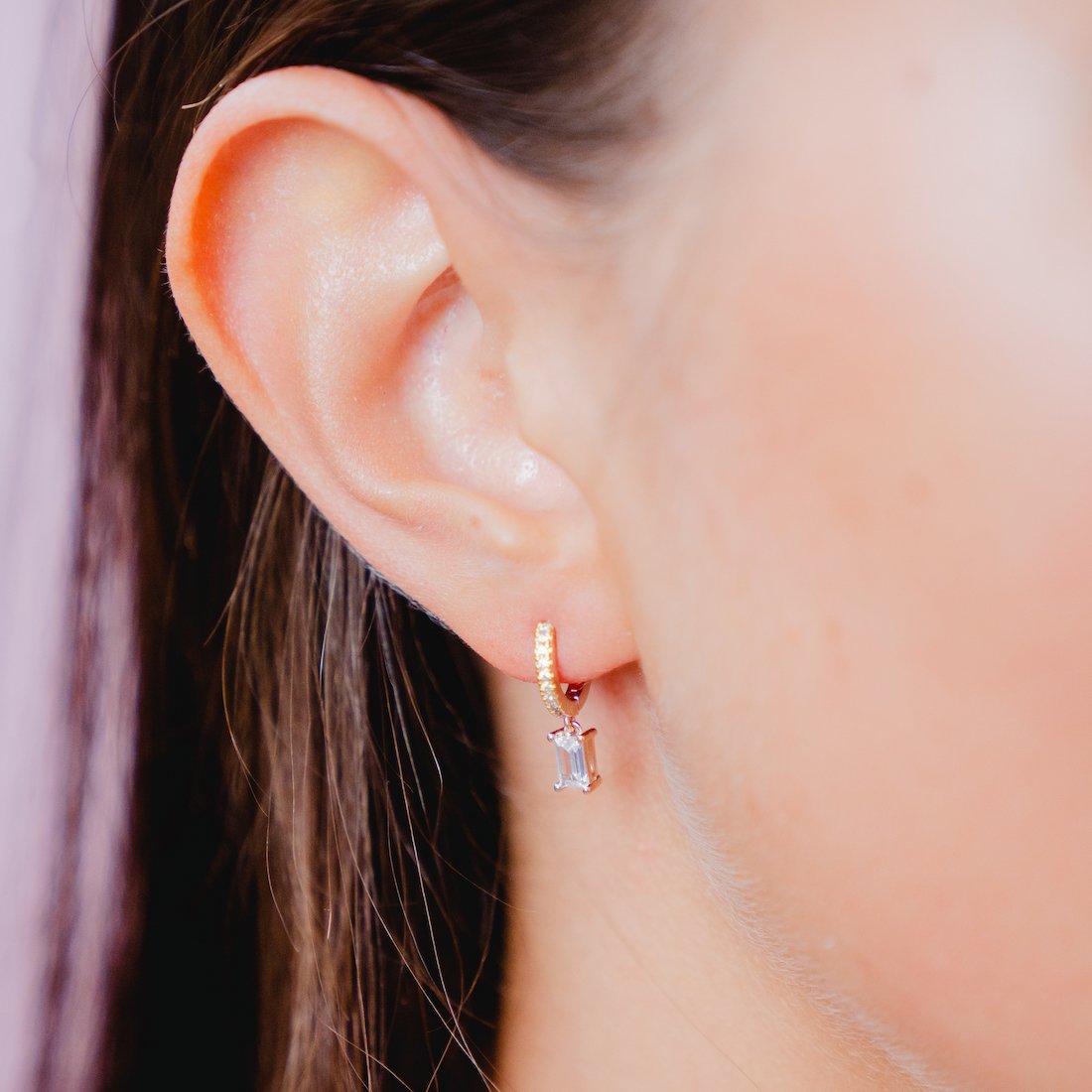 Burren Jewellery 18k gold plate you're still with me earrings