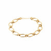 Burren Jewellery 18k gold plated all tied up bracelet-circle