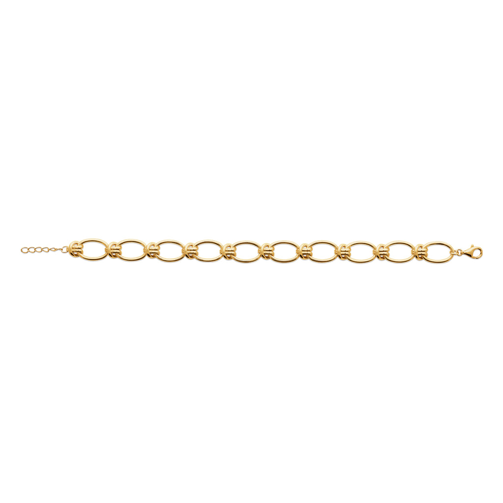 Burren Jewellery 18k gold plated all tied up bracelet long