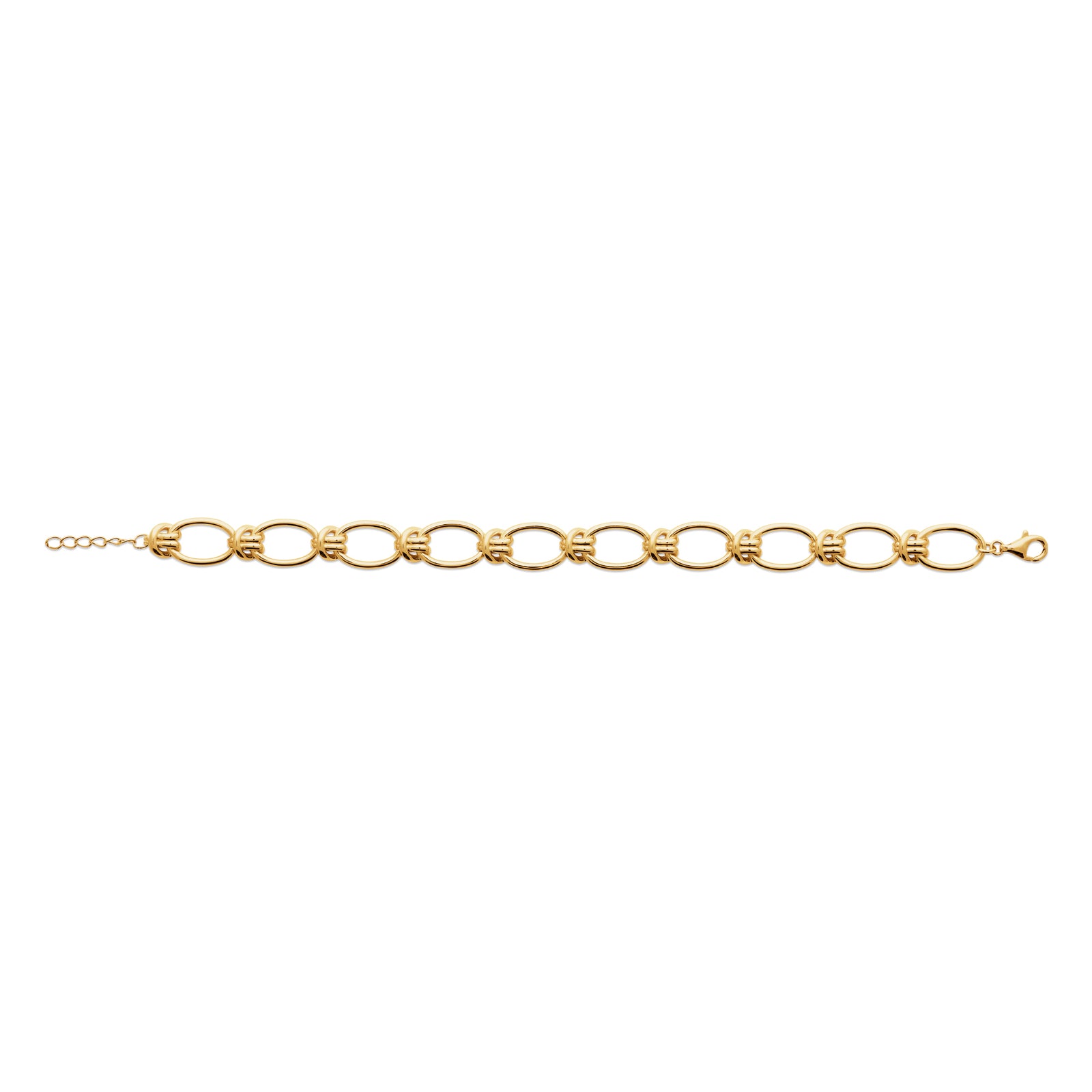 Burren Jewellery 18k gold plated all tied up bracelet full circle
