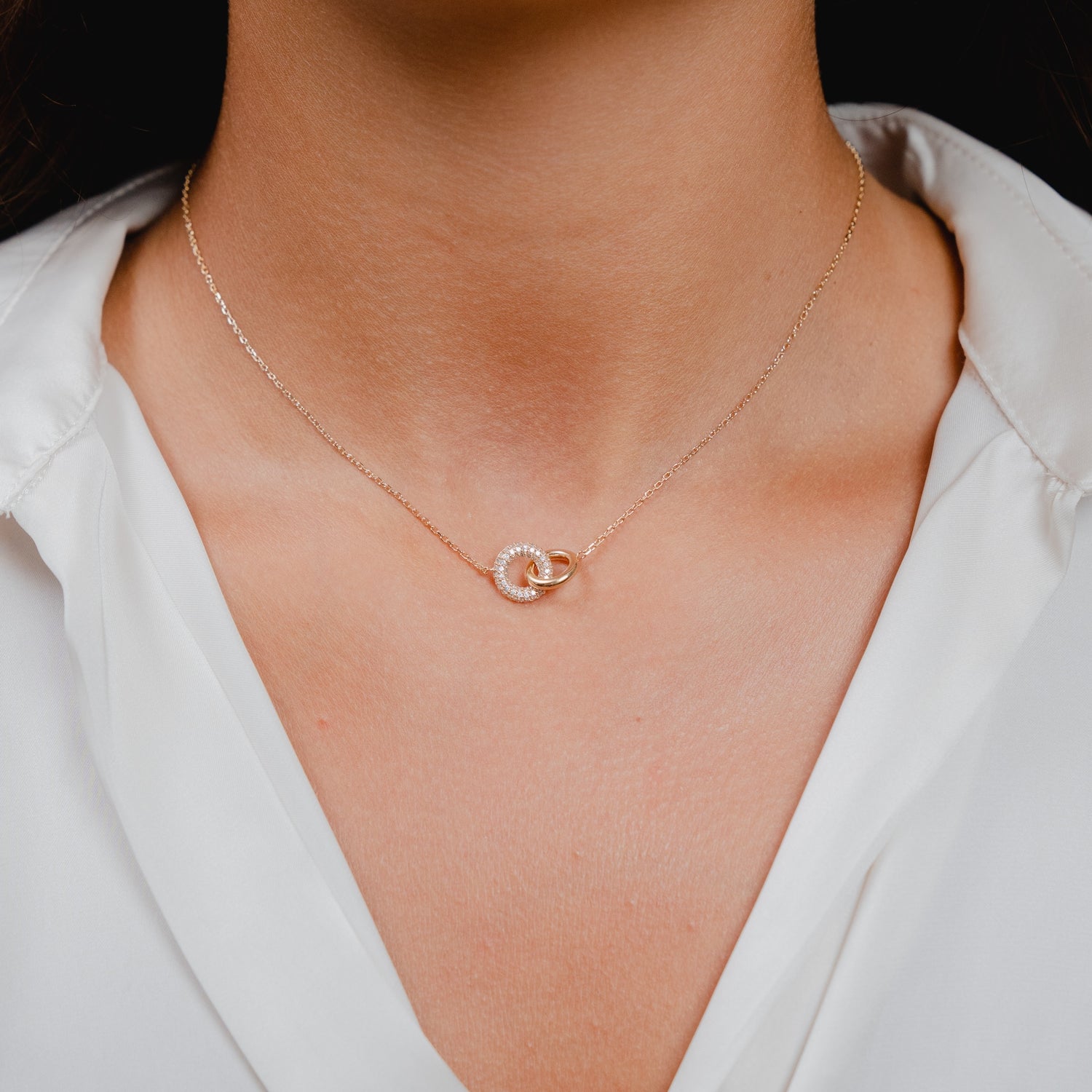 Burren Jewellery 18k gold plated backyard memories necklace model