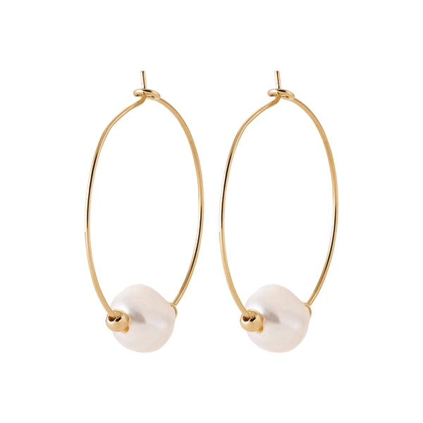 Burren Jewellery 18k gold plated beyond this town earrings angle