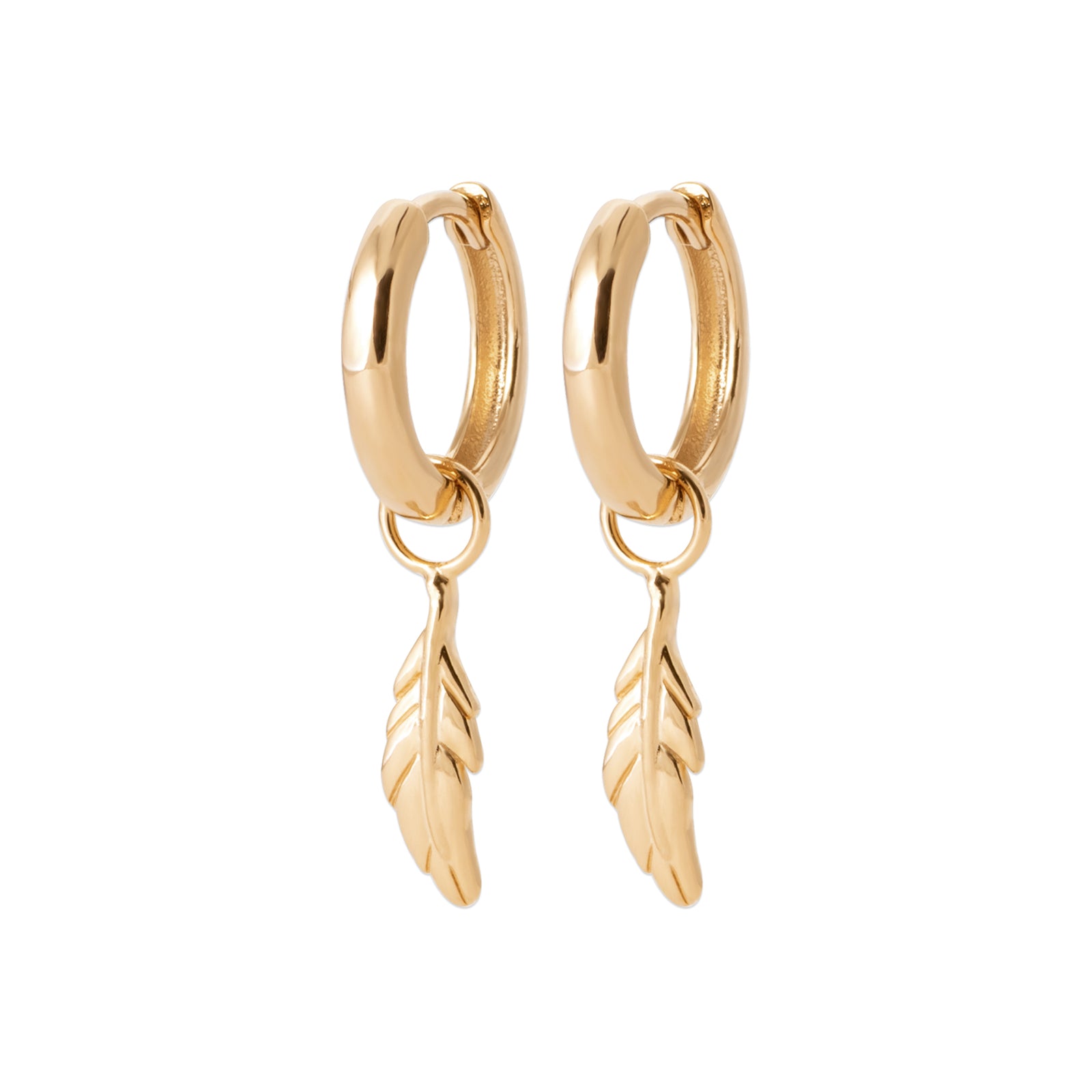 Burren Jewellery 18k gold plated blowing in the wind earrings 1