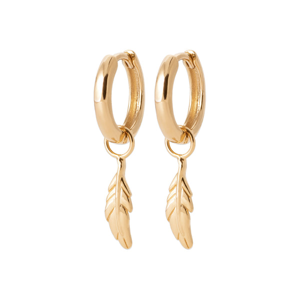 Burren Jewellery 18k gold plated blowing in the wind earrings 1