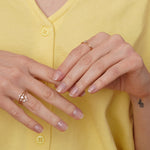 burren jewellery dainty double band stacking ring