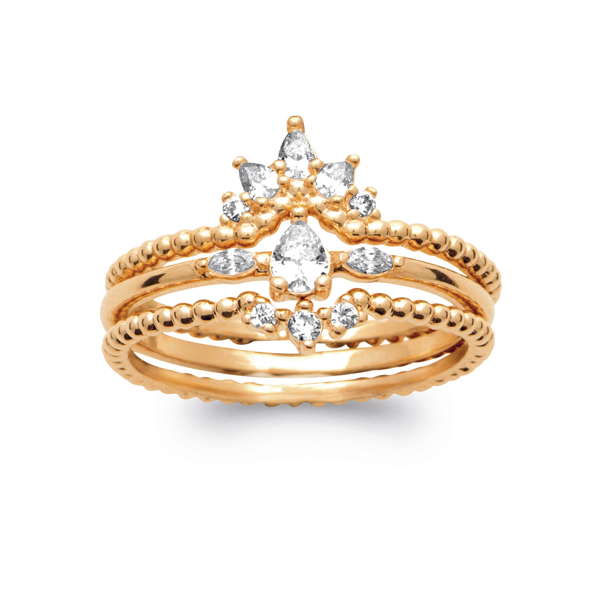 burren jewellery dainty ball style band stacking ring