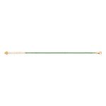 burren jewellery 18k gold plated green amethyst  tennis bracelet  