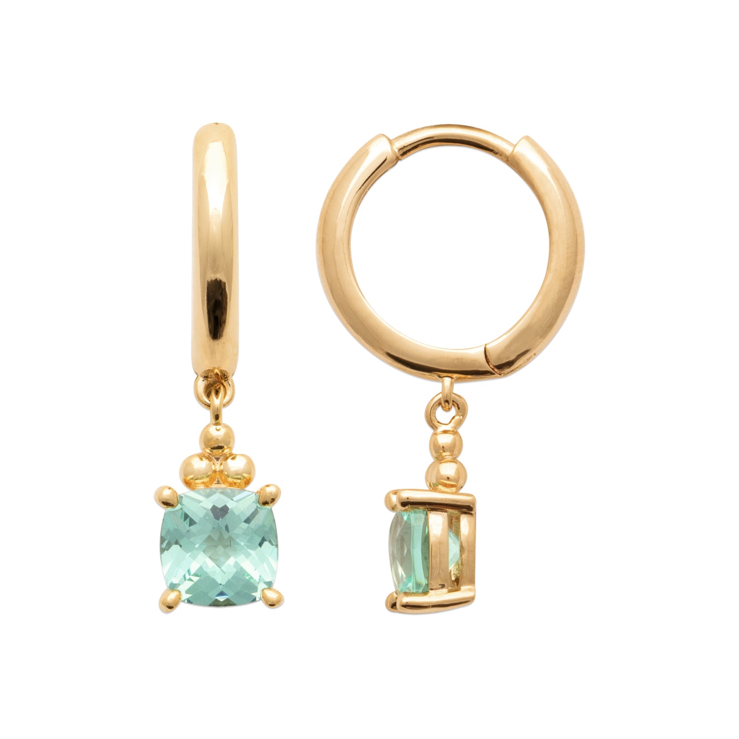 Burren Jewellery 18k gold plated emotions high earrings