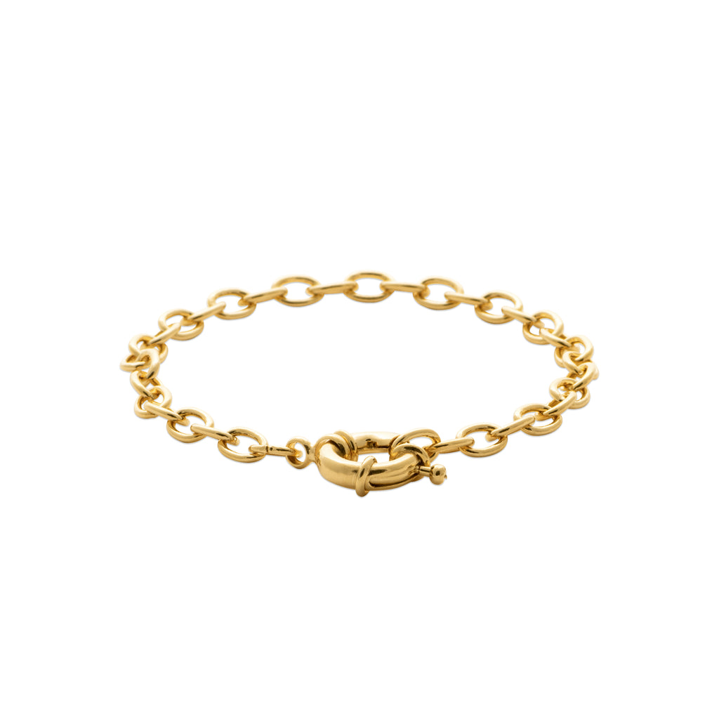 Burren Jewellery 18k gold plated escape from reality bracelet circle