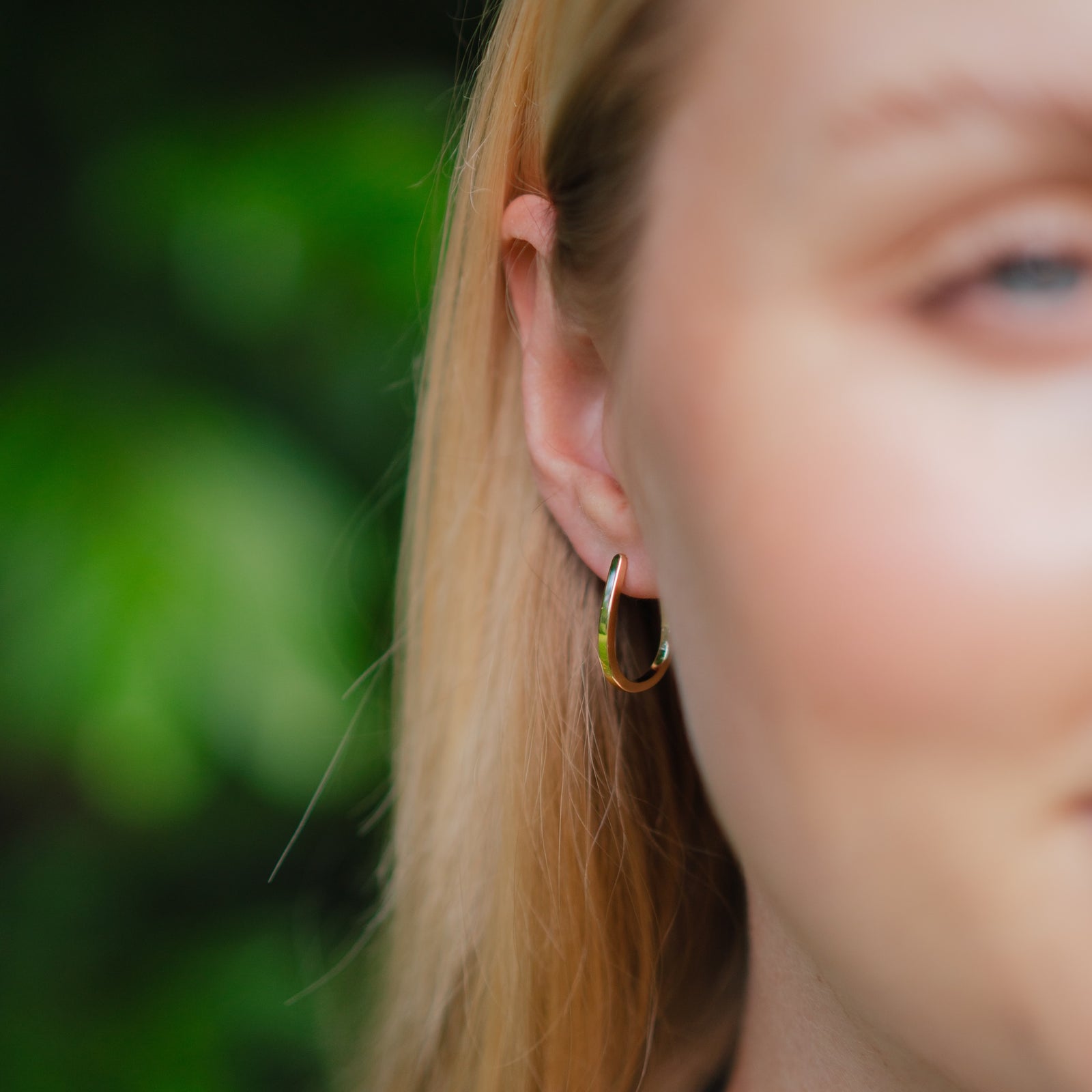 Burren Jewellery 18k gold plated get things right earrings fashion hoops alt