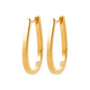 Burren Jewellery 18k gold plated get things right earrings fashion hoops