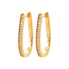 Burren Jewellery 18k gold plated get things right fashion hoop earrings alt