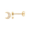 Burren Jewellery 18k gold plated glistening night earrings side