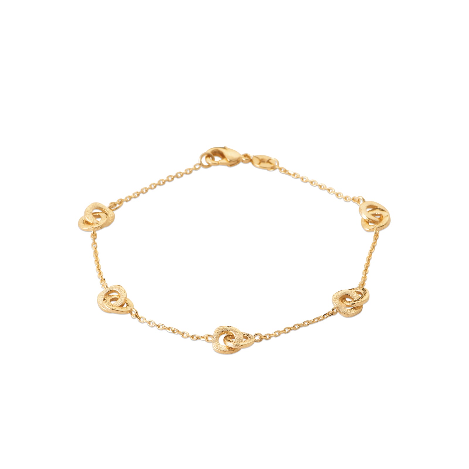 Burren Jewellery 18k gold plated her gentle beckon bracelet top