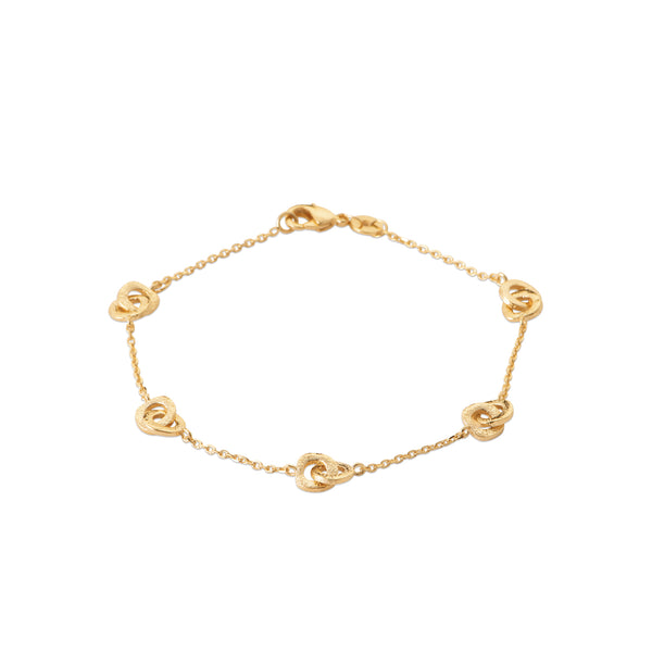 Burren Jewellery 18k gold plated her gentle beckon bracelet top