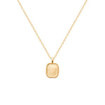burren jewellery rectangular disk pendant 